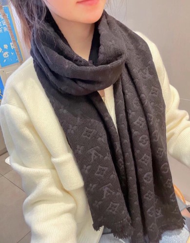 Louis Vuitton Scarves Men Womens Fashion Scarf with Original Box   