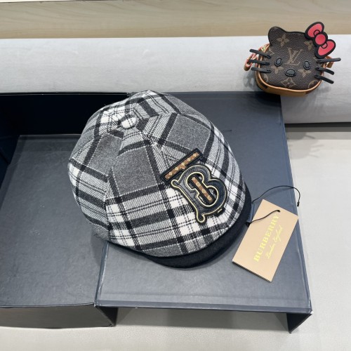 Burberry Womens Cap Beret Hat Luxury Brand with Original Box  