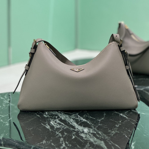 Prada Mens Womens Unisex Shoulder Bags Luxury Brand Prada Aimée large leather shoulder bag with Original Box  