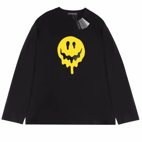 Balenciaga Luxury Brand Women Mens Long Sleeve T-Shirt   