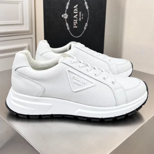 Prada Mens Shoes Casual Luxury Brand Breathable Sneakers with Original Box
