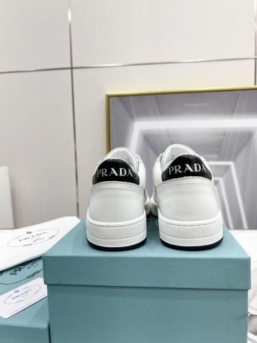 Prada Mens Shoes Casual Luxury Brand Breathable Sneakers with Original Box Downtown leather sneakers 2EE364_3LJ6_F0964