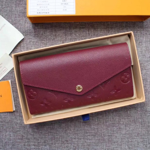 Louis Vuitton Mens Womens Wallets Purse Luxury Brand Designer SARAH WALLET M61182 with Original Box