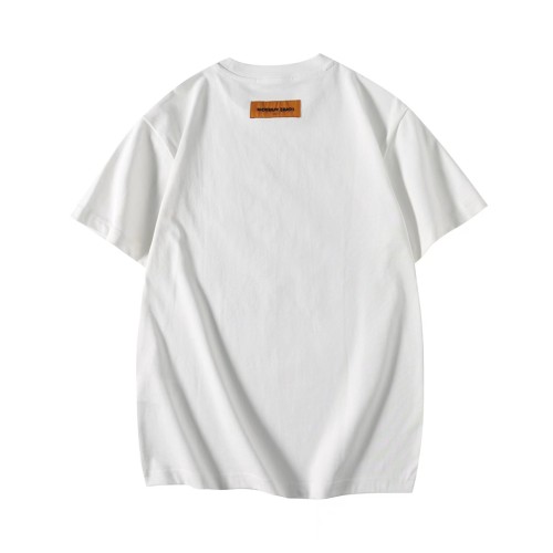 Louis Vuitton Luxury Brand Men Womens Short Sleeve T-Shirt Embroidered Signature Cotton T-Shirt 1AFV76   