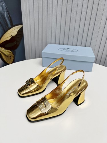 Prada Womens Shoes Sandals Casual Luxury Brand Pumps 8.5cm Heel with Original Box Whatsapp 