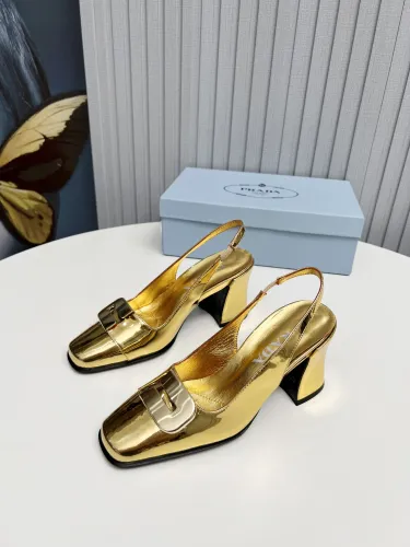 Prada Womens Shoes Sandals Casual Luxury Brand Pumps 8.5cm Heel with Original Box Whatsapp 