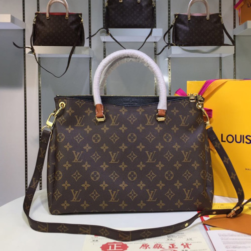 Louis Vuitton Womens Shoulder Bags Handbags Luxury Brand M40906 Pallas Monogram Canvas Fashion Design