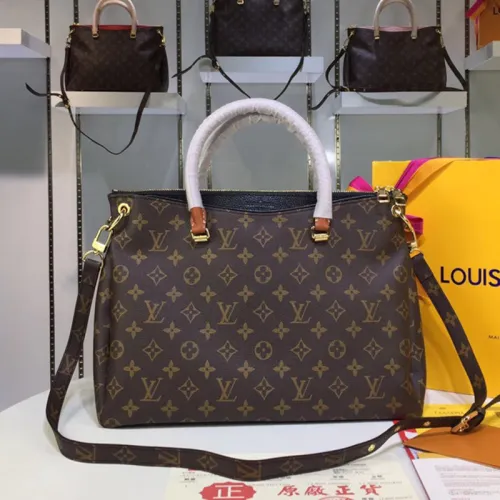 Louis Vuitton Womens Shoulder Bags Handbags Luxury Brand M40906 Pallas Monogram Canvas Fashion Design