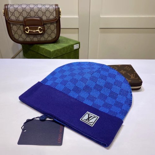 Louis Vuitton Womens Mens Cap Knit Hat Luxury Brand with Original Box  