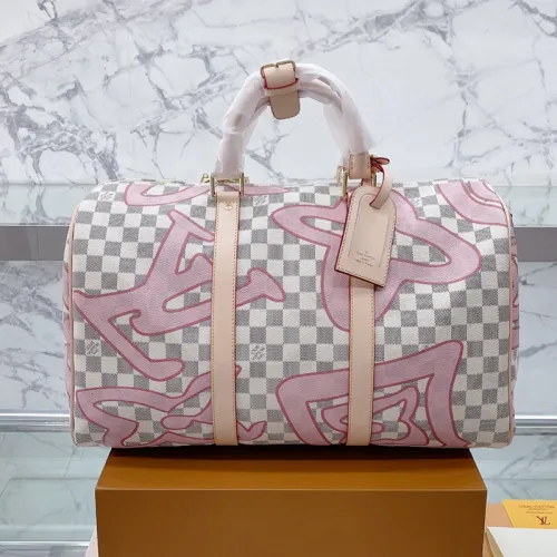 Louis Vuitton Womens and Mens Unisex Bags Luxury Brand LV Keepall Bandoulière 45 Fashion Design Travel Bag