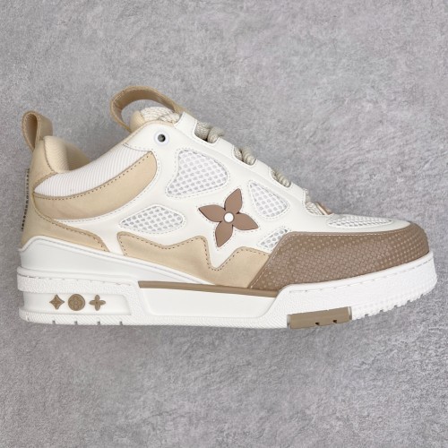 Louis Vuitton Mens Shoes Fashion Sneakers Design Luxury Brand LV TRAINER SNEAKER Mix of materials with Original Box 1AB9XJ  