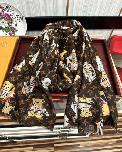 Louis Vuitton Scarves Womens Fashion Scarf with Original Box   