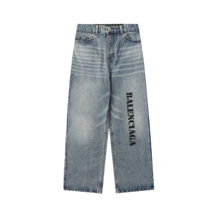Balenciaga Luxury Brand Women Mens Pant Jeans with Original Box   