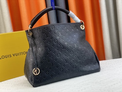 Louis Vuitton Womens Bags Handbags Luxury Fashion Marine Rouge Monogram Empreinte Leather Monogram ARTSY MM M43237  