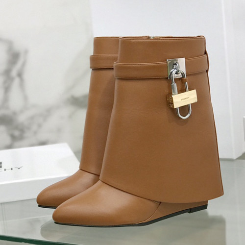 Givenchy Womens Shoes Boots Fashion Type Luxury Brand GIVENCHY BOOTS IN LEATHER with Original Box