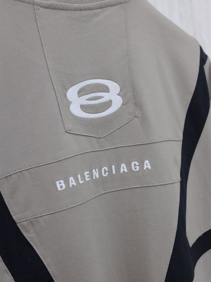 Balenciaga Luxury Brand Women Mens Short Sleeve T-Shirt UNITY SPORTS ICON BIKER T-SHIRT