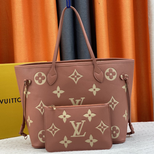 Louis Vuitton Womens Bags Handbags Luxury Brand Fashion Type NEVERFULL MM M21352 Silver Coated canvas