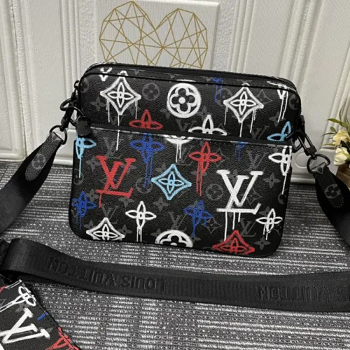 Louis Vuitton Mens Shoulder Bags Luxury Brand Fashion Type Trio Messenger M21396 with Original Box  