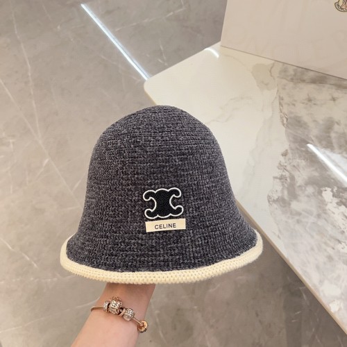 Celine Womens Hats Luxury Brand Design Celine Knit Bucket Hat with Original Box  