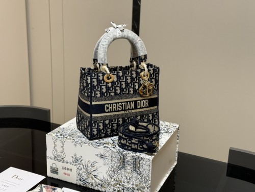 Dior Womens Bags Handbags Luxury Fashion MINI LADY DIOR BAG M0505OWCB_M323 with Original Box  