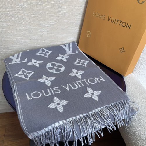 Louis Vuitton Scarves Men Womens Fashion Scarf with Original Box   