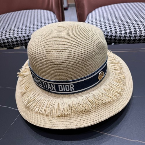 Dior Womens Straw Hat Luxury Brand Design Dior Cap with Original Box  