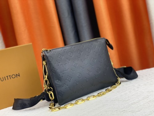 Louis Vuitton Womens Bags Messenger Shoulder Bags Luxury Brand COUSSIN PM M59277 with Original Box Monogram embossed lambskin