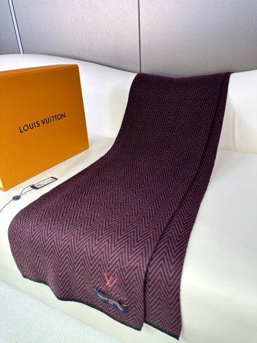 Louis Vuitton Scarves Men Womens Fashion Scarf with Original Box   