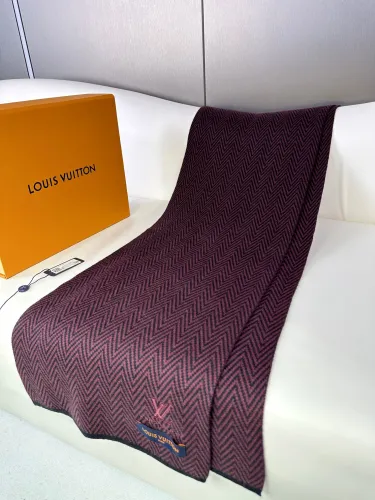 Louis Vuitton Scarves Men Womens Fashion Scarf with Original Box   