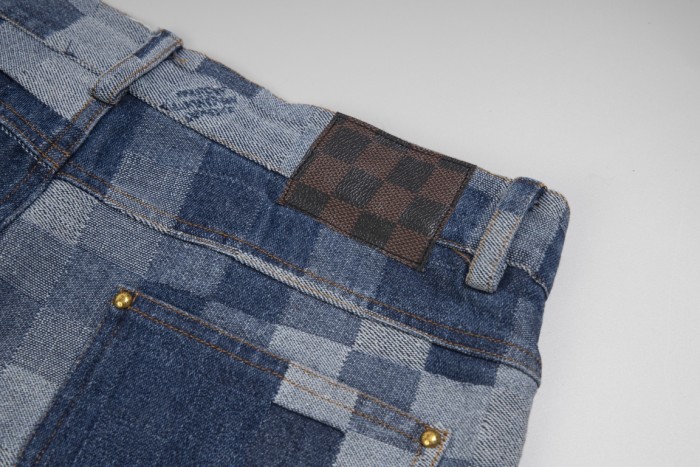 Louis Vuitton Luxury Brand Women Mens Pant Jeans   