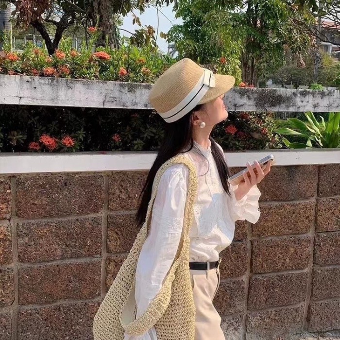 Dior Womens Straw Hat Luxury Brand Design Dior Cap with Original Box  