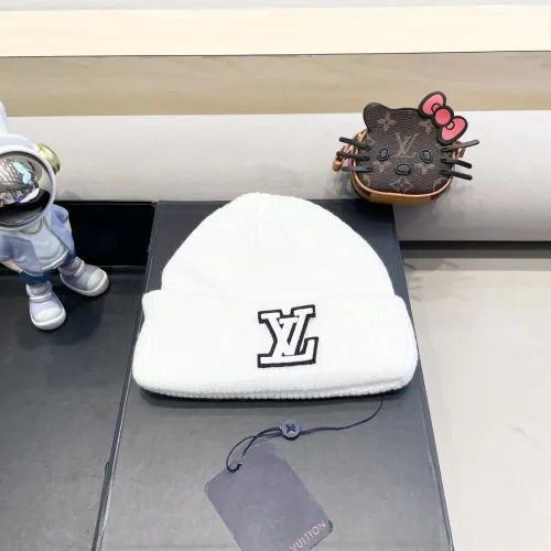Louis Vuitton Womens Mens Cap Knit Hat Luxury Brand with Original Box  
