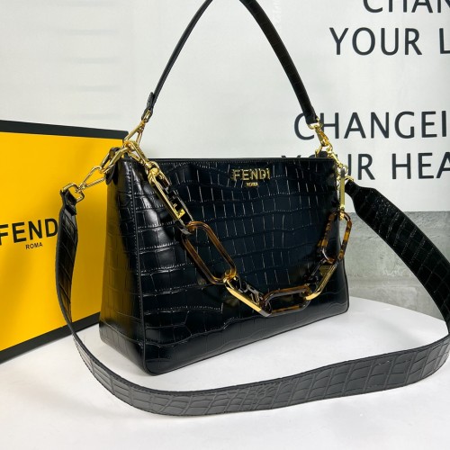 Fendi Womens Bags Shoulder Bag O ‘LOCK Zip Luxury Brand Fashion Bags for Women with Original Box  