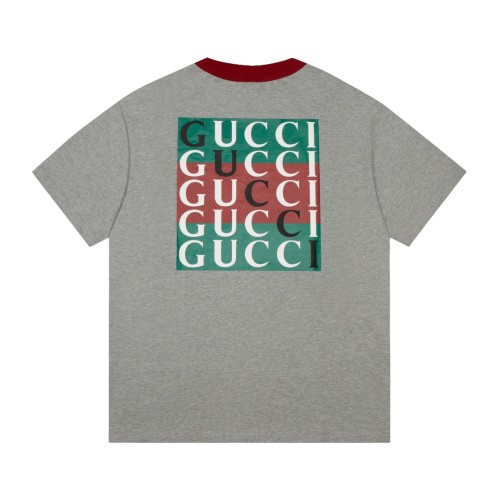 Gucci Luxury Brand Women Mens Short Sleeve T-Shirt COTTON JERSEY T-SHIRT   