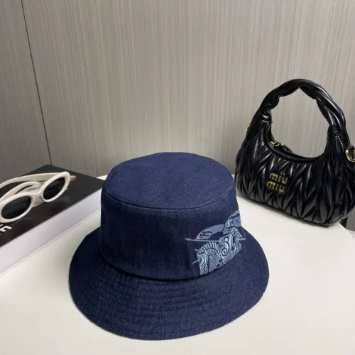 Burberry Womens Mens Cap Bucket Hat Luxury Brand with Original Box  