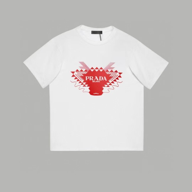 Prada Luxury Brand Men Womens Short Sleeve T-Shirt T shirts   