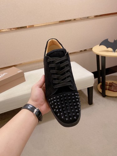 Christian Louboutin Mens Shoes Sneakers Luxury Brand Red Bottom Design Sports Footwears with Original Box