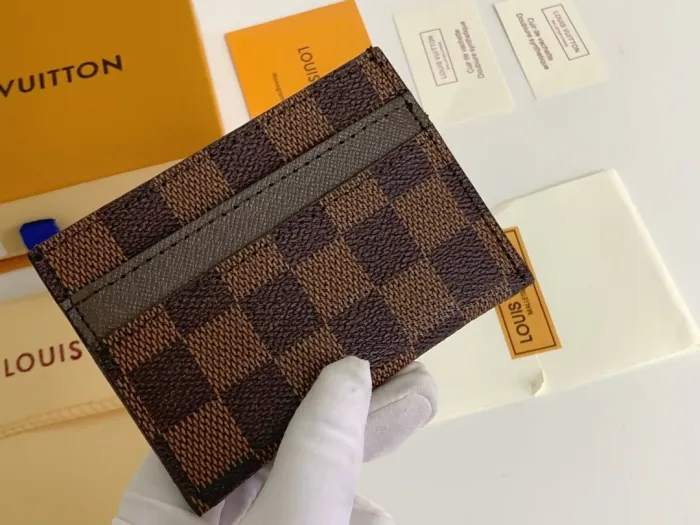 Louis Vuitton Womens Mens Bags Card Holder Luxury Brand M62170 Double Card Holder with Original Box  