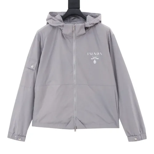 Prada Men Womens Coat Hoodie Jacket Luxury Brand Womens Jackets Top Quality   