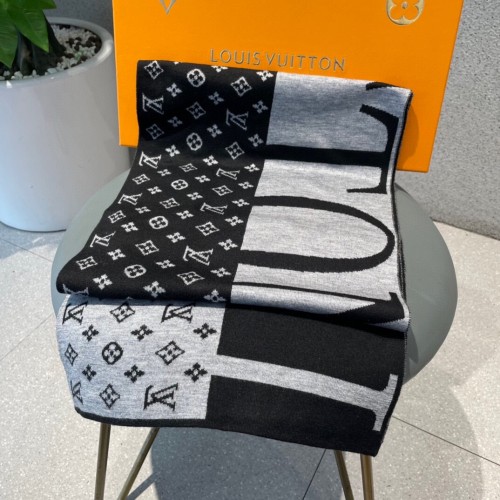 Louis Vuitton Scarves Men Womens Fashion Scarf with Original Box   