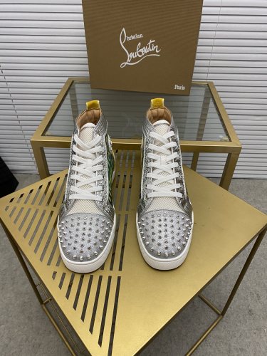 Christian Louboutin Mens Shoes Sneakers Luxury Brand Red Bottom Design Sports Footwears with Original Box