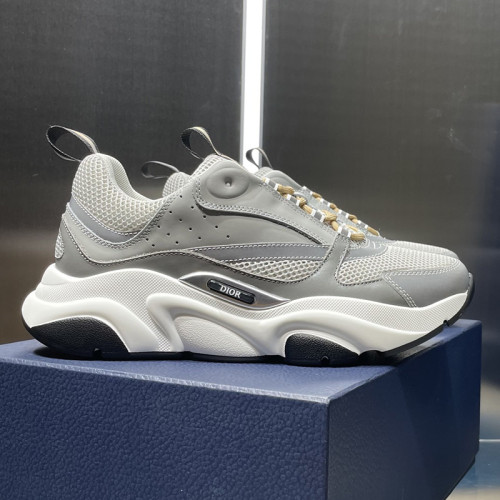 Dior Mens Shoes Sneakers Luxury Brand Breathable Design B22 SNEAKER Mesh with Smooth Calfskin with Original Box 3SN231YXX_H861