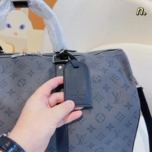 Louis Vuitton Womens and Mens Unisex Bags Luxury Brand LV Keepall Bandoulière 50 Fashion Design Travel Bag