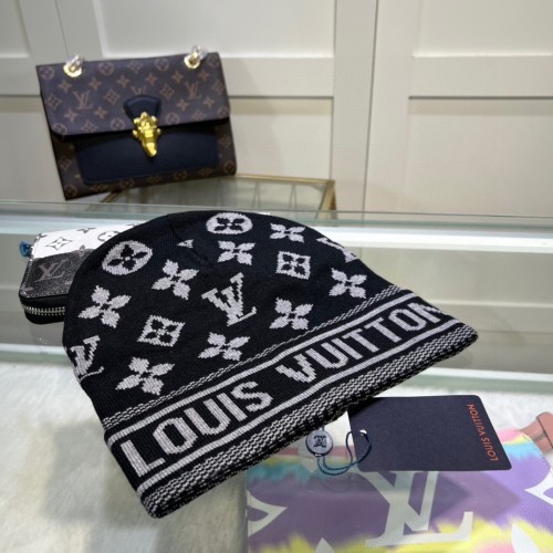 Louis Vuitton Womens Mens Cap Knit Hat Luxury Brand with Original Box  