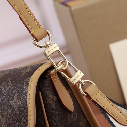 Louis Vuitton Womens Bags Luxury Brand DIANE M45985 Monogram coated canvas with Original Box