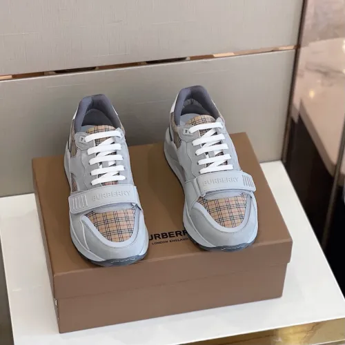 Burberry Men Shoes Fashion Sneakers Luxury Brand Vintage Cotton Sneaker with Original Box