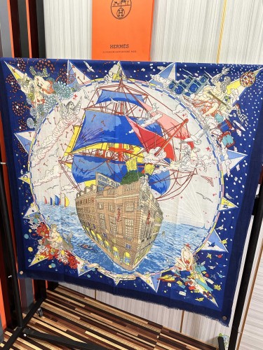 Hermes Scarves Womens Fashion Scarf Shawl 049