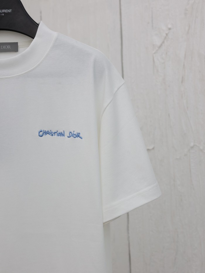 Doir Luxury Brand Women Mens Short Sleeve T-Shirt Christian Dior Tag T-shirt, Relaxed Fit 443J696B0554_C085   