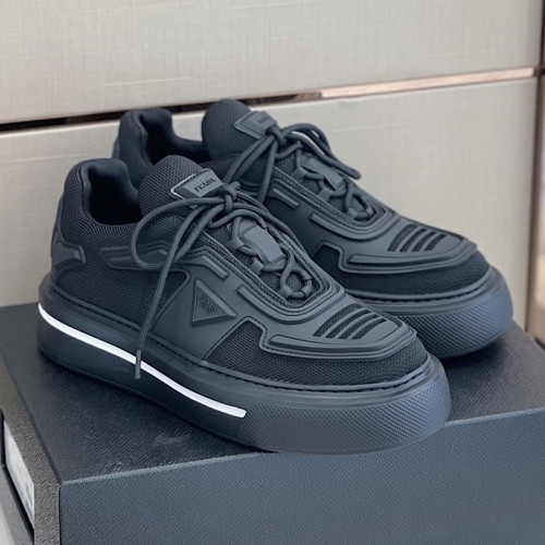 Prada Mens Shoes Casual Luxury Brand Breathable Sneakers with Original Box Thunder Sneaker