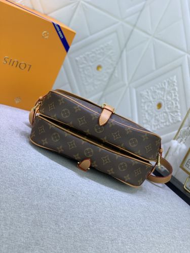 Louis Vuitton Womens Bags Luxury Brand Fashion Type SAUMUR MM Monogram leather M40710 with Original Box